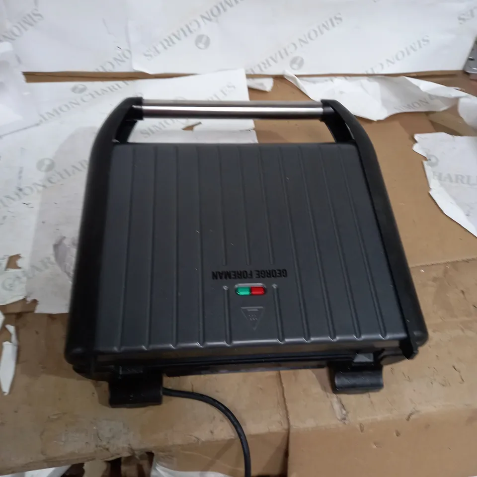 GEORGE FOREMAN LARGE GREY STEEL GRILL 25051
