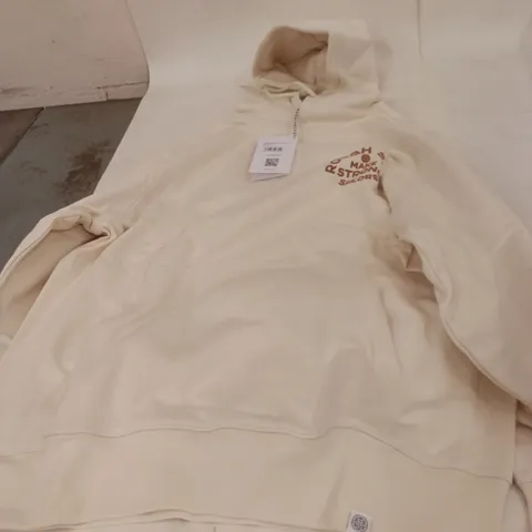 LADIES HOODY OFF-WHITE β 'ROUGH SEAS MAKE STRONG SAILORS', XL APPROXIMATELY 7