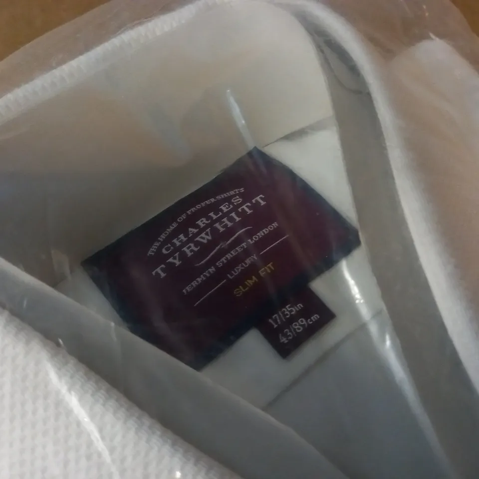 BAGGED CHARLES TYRWHITT LUXURY SLIM FIT SHIRT - 17/35"