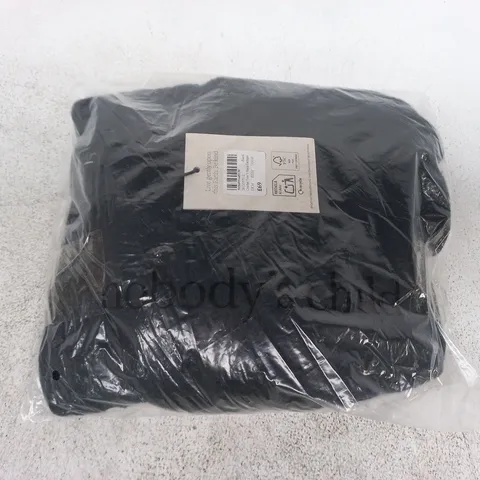 BAGGED CROCHET TRIM V-NECK CARDIGAN IN BLACK SIZE MEDIUM