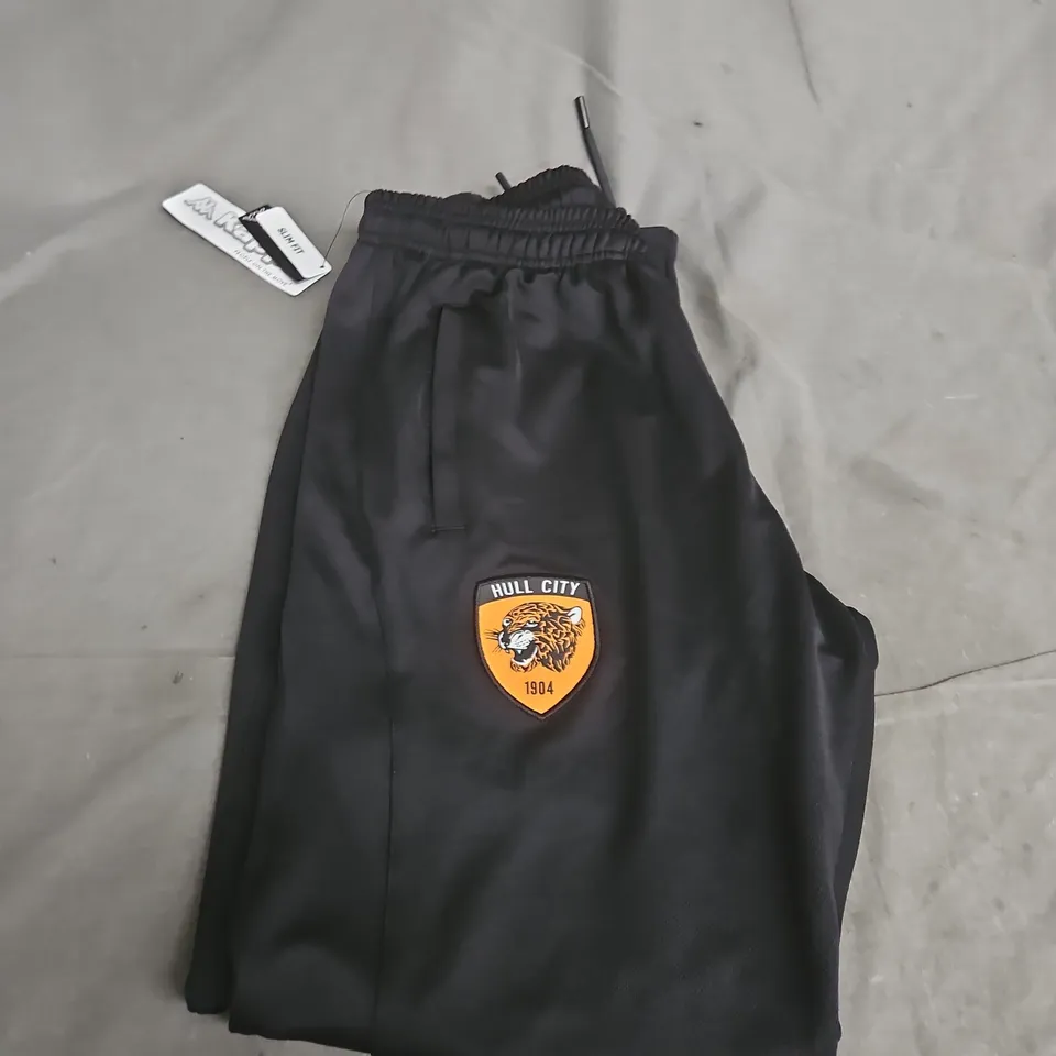 HULL CITY FC TRAINING TRACKSUIT BOTTOMS - SIZE L
