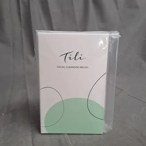 BOXED AND SEALED TILI RECHARGEABLE VARIABLE SPEED SILICONE FACIAL CLEANSING BRUSH