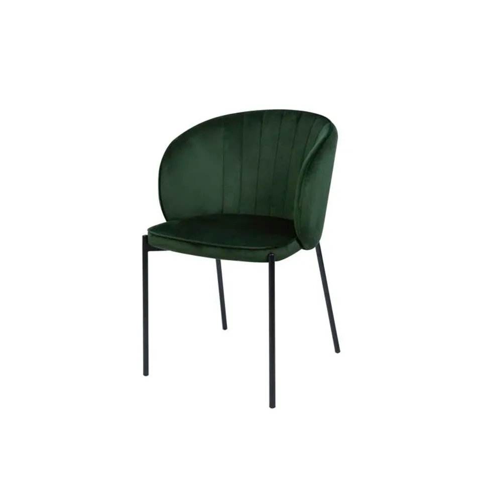 BOXED PAIR ABIGAILGRACE GREEN VELVET DINING CHAIRS