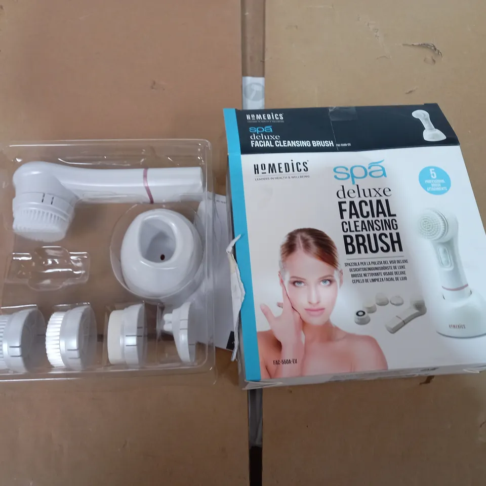 BRAND NEW BOXED HOMEDICS SPA DELUXE FACIAL CLEANSING BRUSH