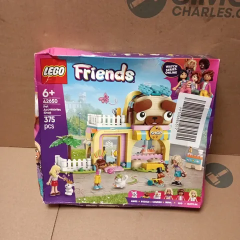 BOXED LEGO FRIENDS PET ACCESSORIES SHOP - 42650