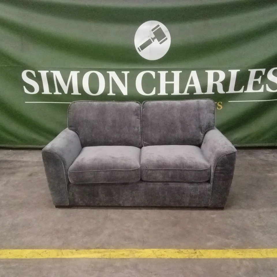 HARLOW 2 SEATER STANDARD BACK FABRIC SOFA - GREY RRP £599