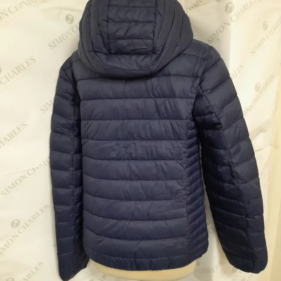 JUSTHYPE WOMEN'S LIGHTWEIGHT PUFFER IN NAVY SIZE 12