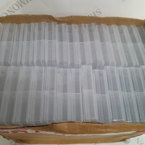 BOX OF APPROX 60 ASSORTED CLEAR TABLET CASES 