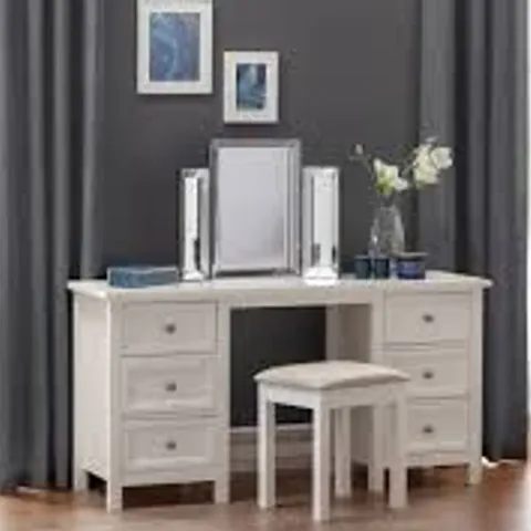 BOXED JULIAN BOWEN MAINE DRESSING TABLE - SURF WHITE (1 BOX)