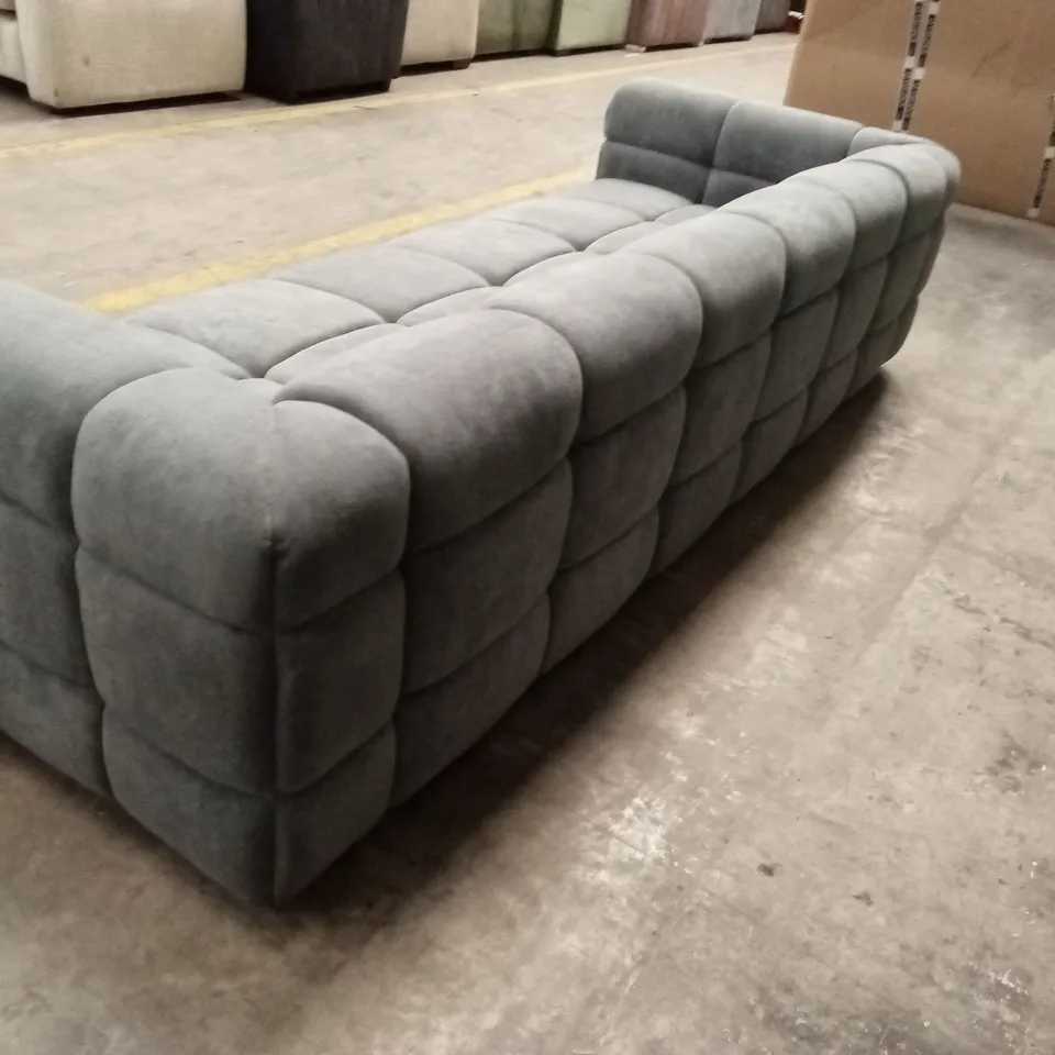 RAPPOLI FABRIC 3 SEATER SOFA - GREY