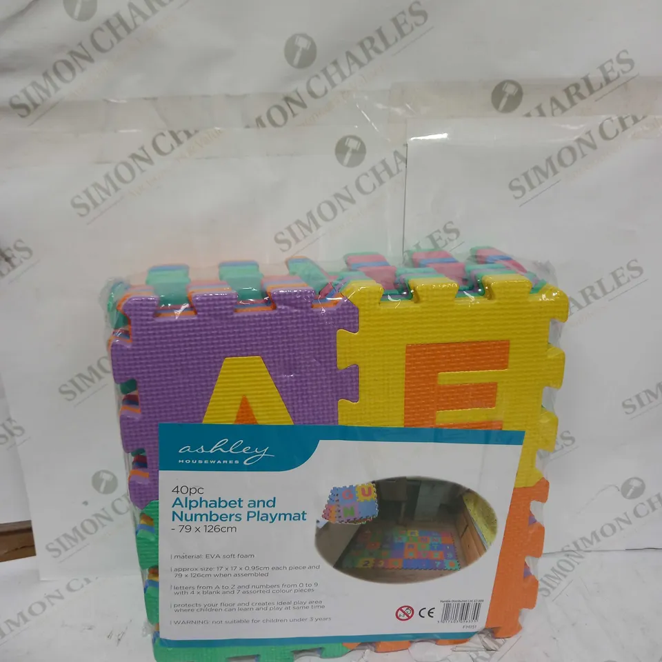 SEALED 40PCS ALPHABET AND NUMBERS PLAYMAT