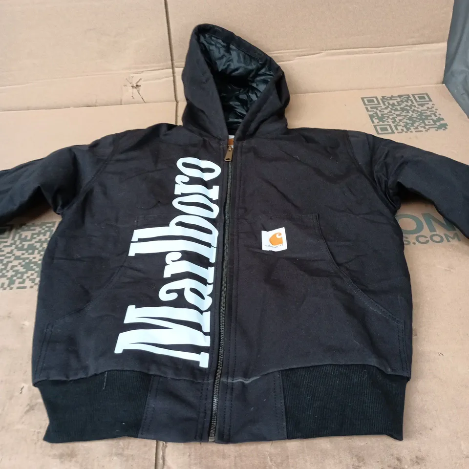 CARHARTT BLACK HOODED JACKET – UK L (L)
