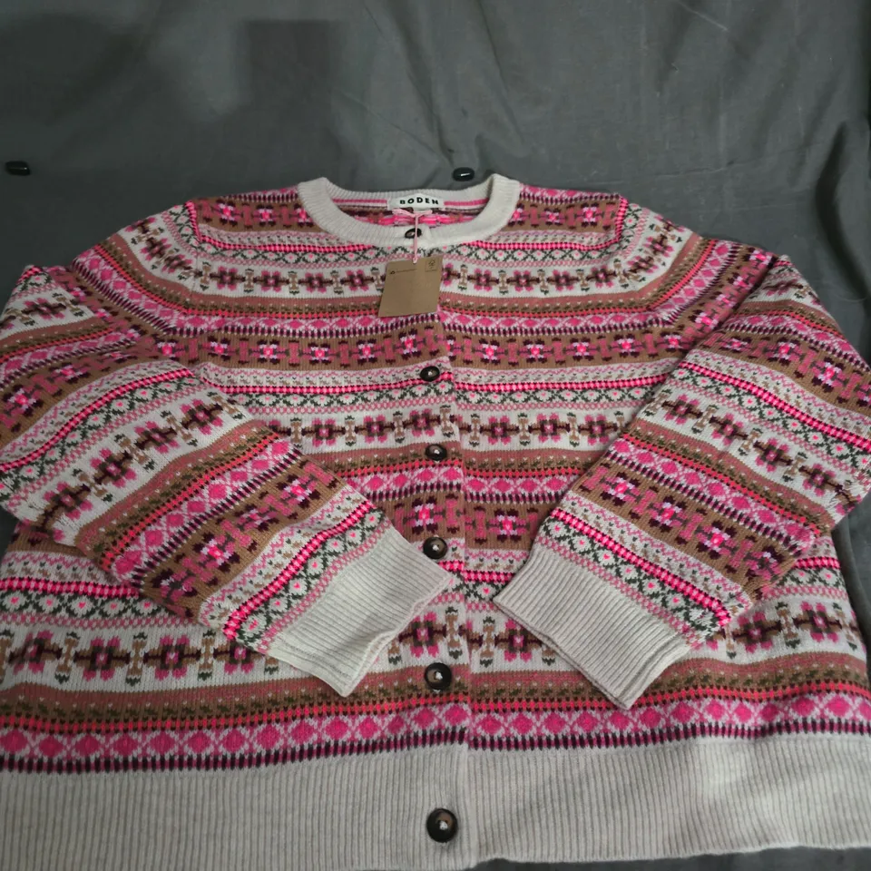 WOEMSN BODEN KNITTED CARDIGAN - SIZE L