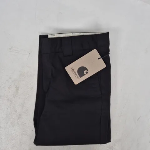 CARHARTT RELAXED STRAIGHT FIT REGULAR WAIST CRAFT PANTS IN BLACK SIZE 31