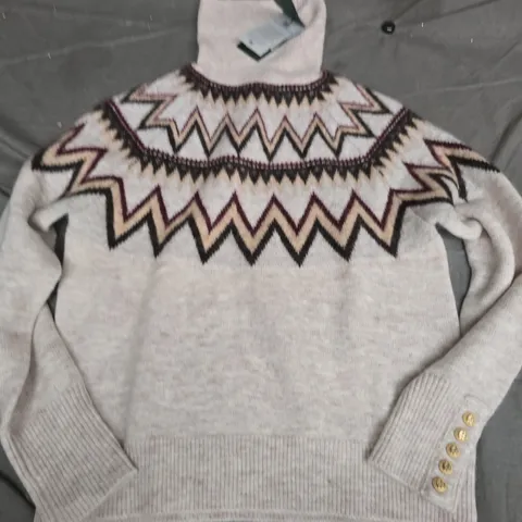 HOLLAND COOPER ALICE ROLL NECK KNIT IN BARLEY - SMALL