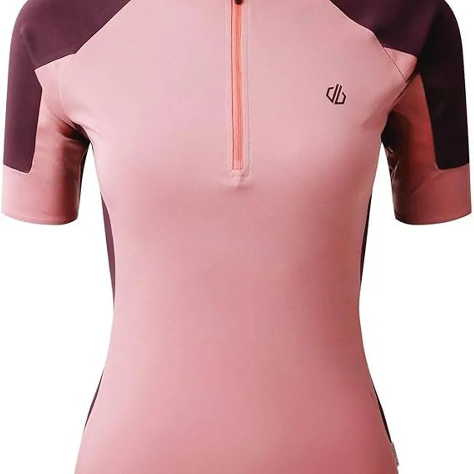 BRAND NEW DARE2B WOMEN'S FLUTTER JERSEY SHIRTS CYCLING SHIRT LILAS/DEEP PLUM UK 18