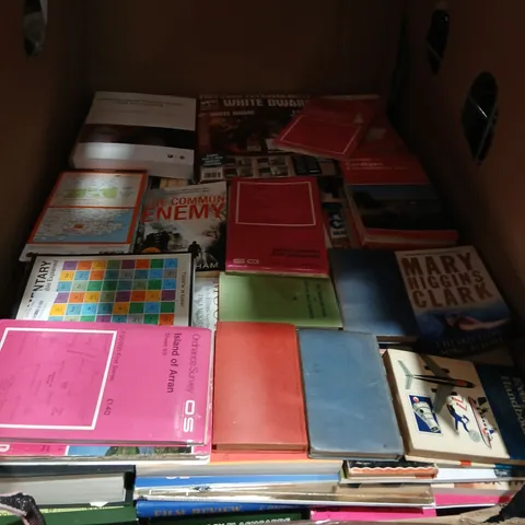 LARGE QUANTITY OF ASSORTED BOOKS TO INCLUDE EDUCATIONAL, COOKBOOKS, FICTION ETC - COLLECTION ONLY