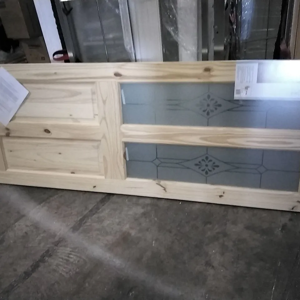 4 PANEL KNOTTY PINE GLAZED INTERNAL DOOR - 1981MM × 762MM 