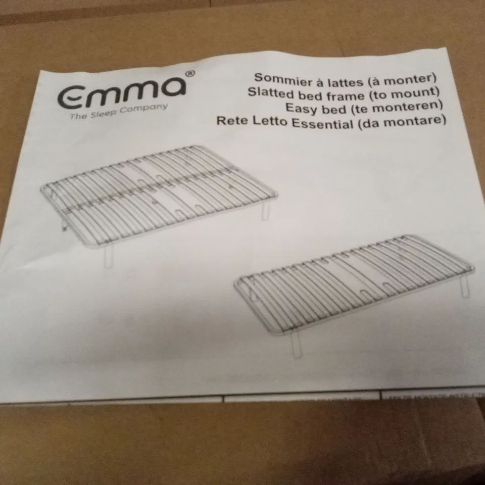 BRAND NEW BOXED EMMA SLATTED FRAME - 135 x 190 DOUBLE (1 BOX)