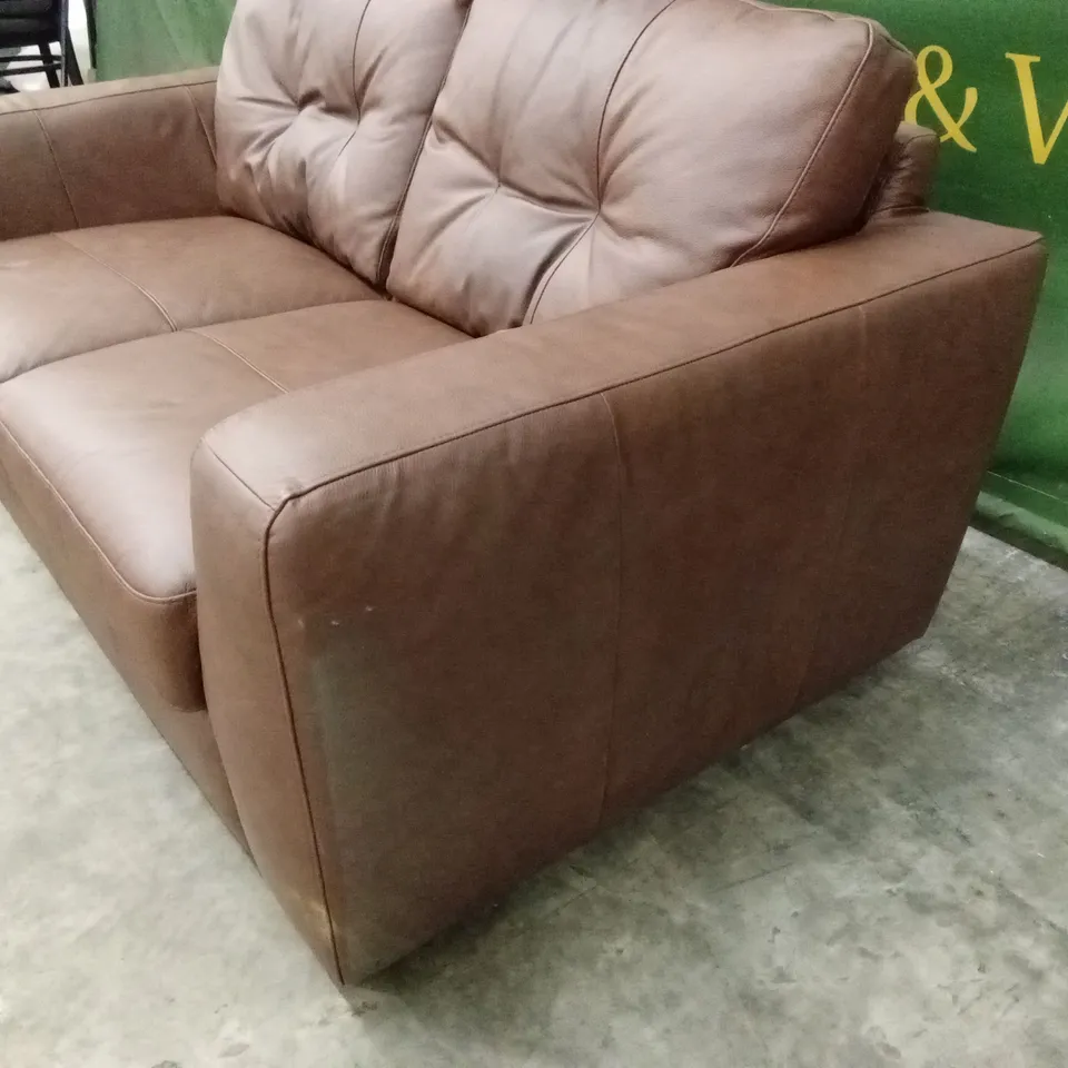 ARDEN ITALIAN LEATHER 2 SEATER SOFA RRP £1299