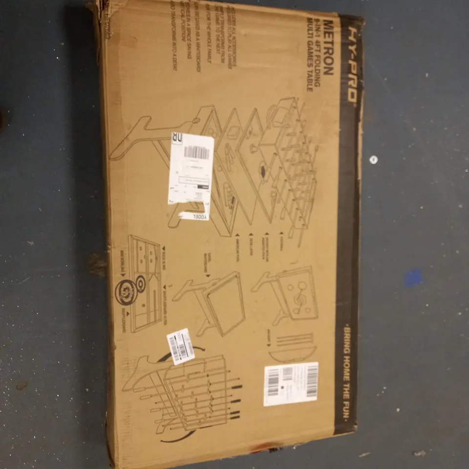 BOXED HY-PRO METRON 4FT MULTI GAMES TABLE RRP £189.99