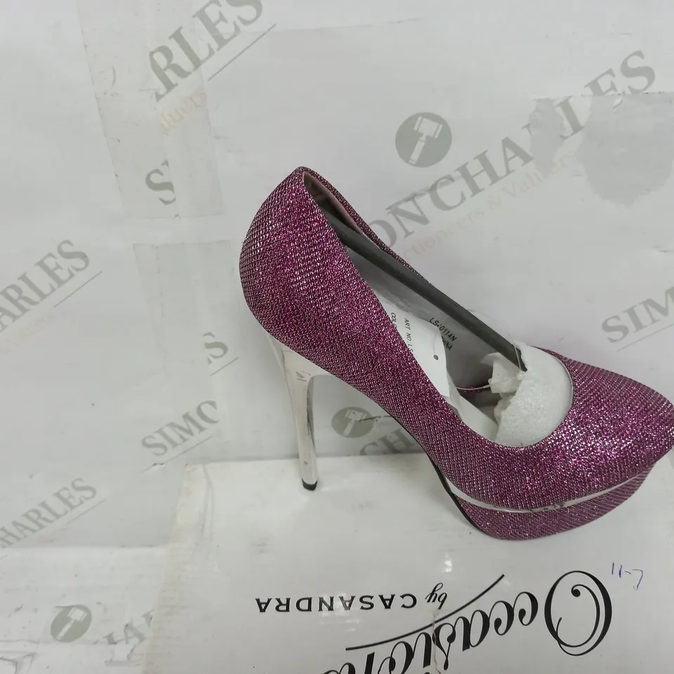 PURPLE SPARKLE STILLETTO SIZE 4