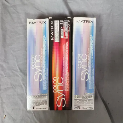 APPROXIMATELY 20 ASSORTED MATRIX SO COLOUR SYNC HAIR COLOURS 
