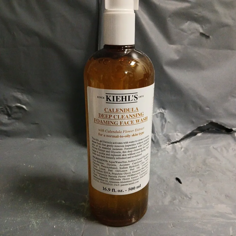 KIEHL'S CALENDULA DEEP CLEANSING FOAMING FACE WASH 500ML