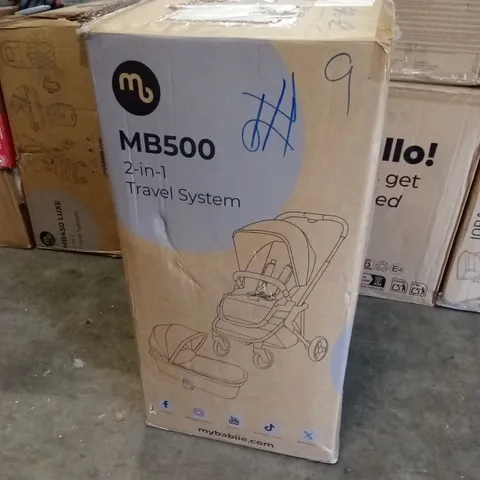 BOXED MYBABIIE MB500 2-IN-1 TRAVEL SYSTEM 