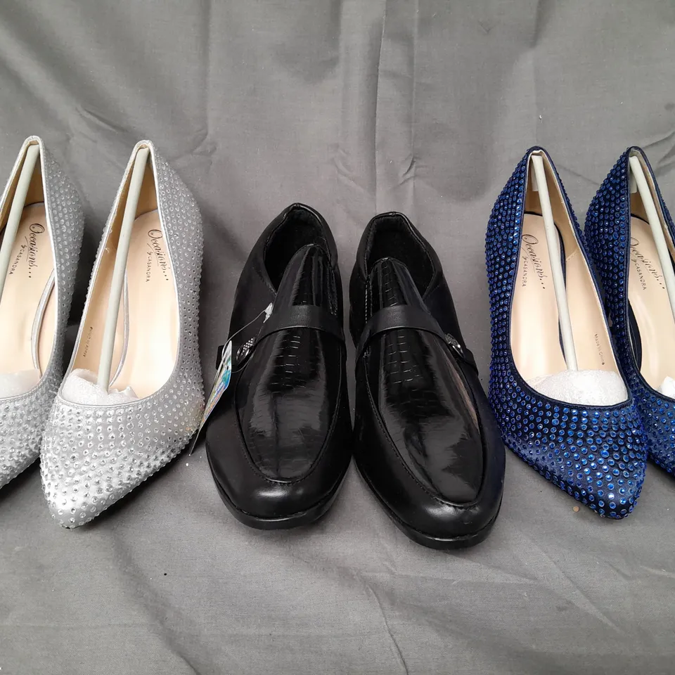 BOX OF APPROXIMATELY 15 ASSORTED BOXED PAIRS OF SHOES IN VARIOUS STYLES AND SIZES TO INCLUDE OCCASIONS BY CASANDRA, ETC