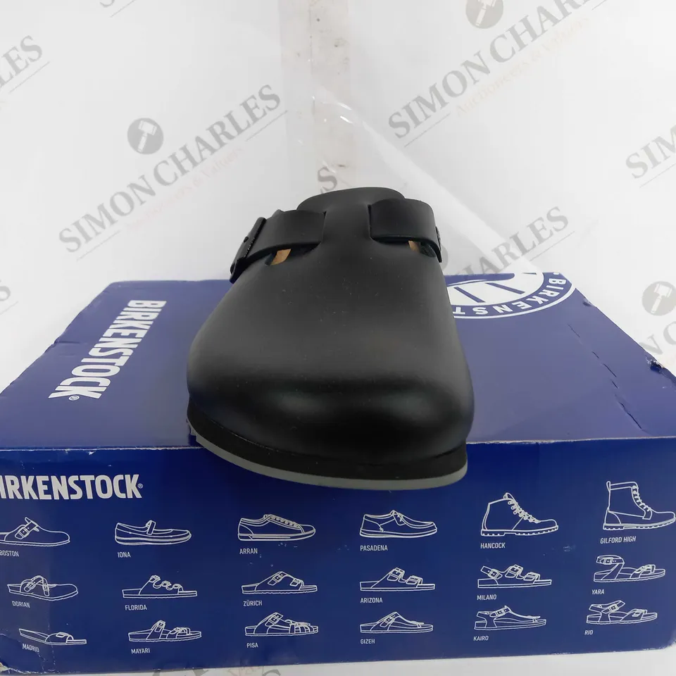 BOXED BIRKENSTOCK BOSTON BS IN BLACK- UK 8