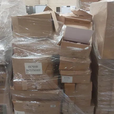 PALLET CONTAINING A VERY LARGE QUANTITY OF ASSORTED BEAUTY RELATED PRODUCTS INCLUDING: JECCA BLAC GLOW DROPS, ORGANIC PURIFYING FACE WASH, POLISHING SERUM ECT