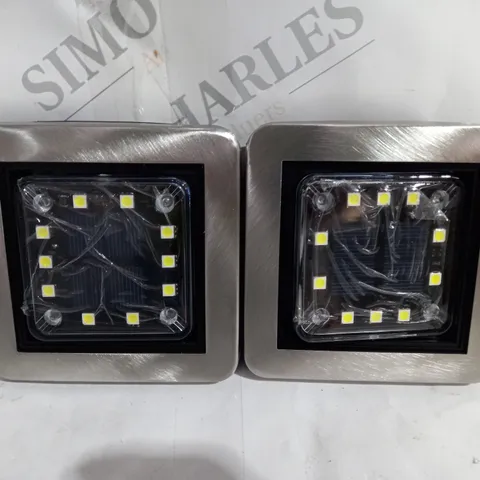 BELL AND HOWELL SET OF 8 SQUARE SWIVEL DISK LIGHTS