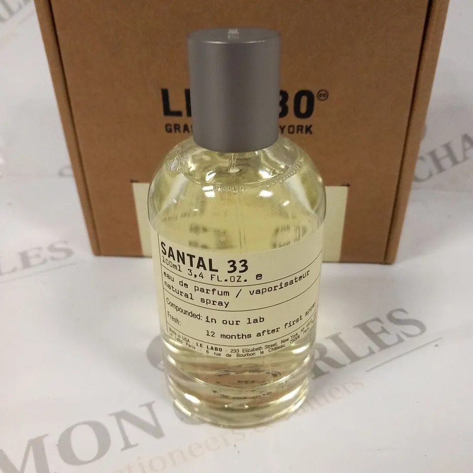 BOXED LE LABO GRASSE SANTAL 33 EAU DE PARFUM 100ML