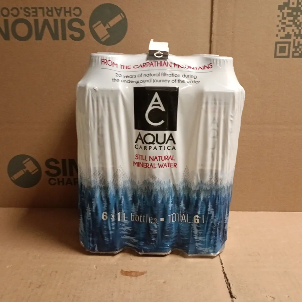 AQUA CARPATICA STILL NATURAL MINERAL WATER MULTIPACK (6 X 1L BOTTLES)