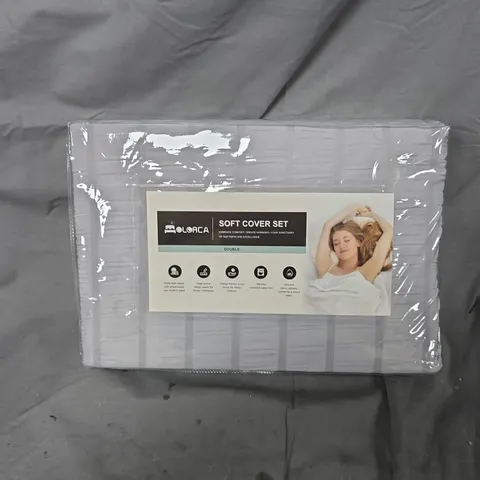 COLORCA SOFT COVER SET IN GREY - DOUBLE