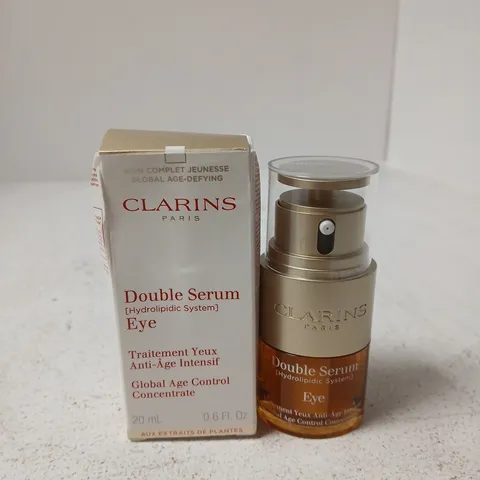 BOXED CLARINS PARIS DOUBLE SERUM EYE – HYDROLIPIDIC SYSTEM (20 ML)