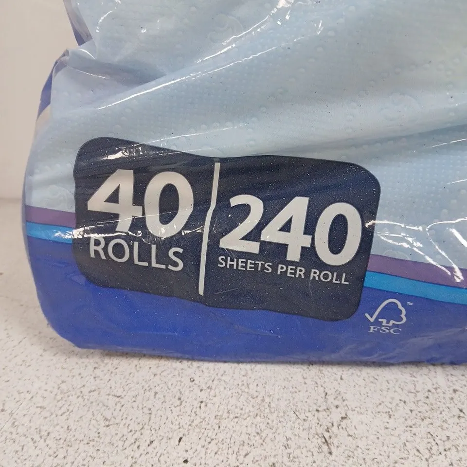 KIRKLAND SIGNATURE TRIPLE SATIN BATH TISSUE – 40 ROLLS, 240 SHEETS PER ROLL