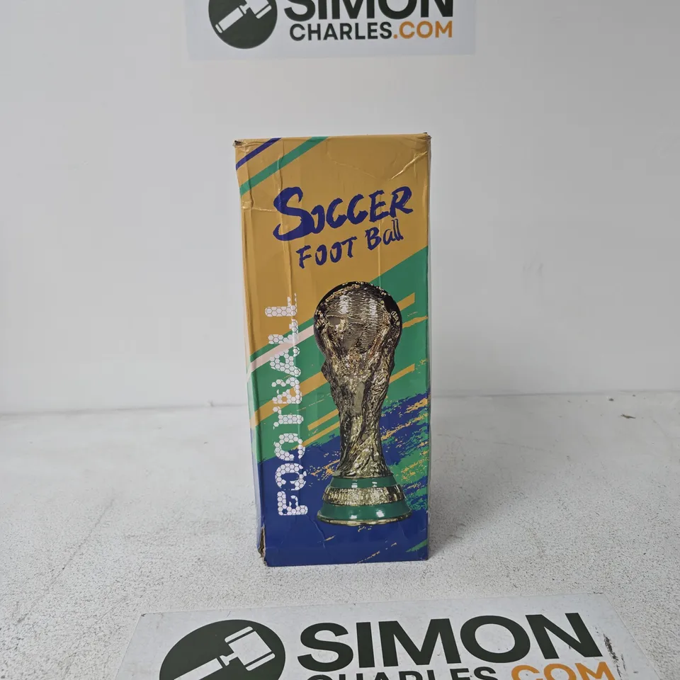 GOLD-TONE WORLD CUP FOOTBALL TROPHY REPLICA WITH BOX