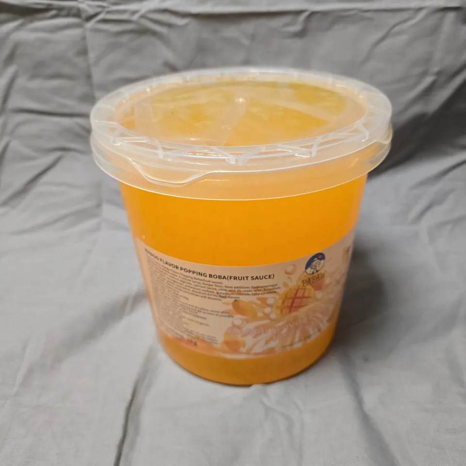 SEALED PAPAW MANGO FLAVOUR POPPING BOBA - 3KG