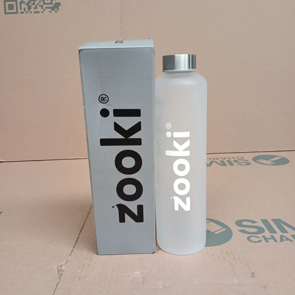 ZOOKI FROSTED GLASS BOTTLE BOXED