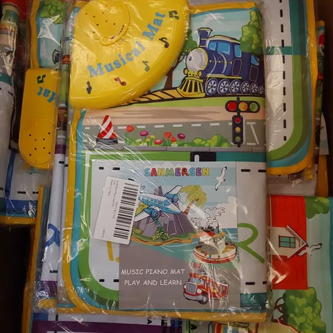 BOX TO CONTAIN APPROX 18 X SANMERSEN MUSIC PIANO MAT PLAY AND LEARN
