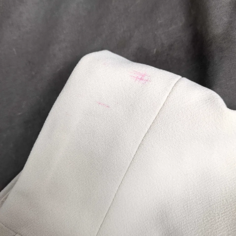 KAREN MILLEN WHITE PLEATED MIDI SKIRT – UK 10 