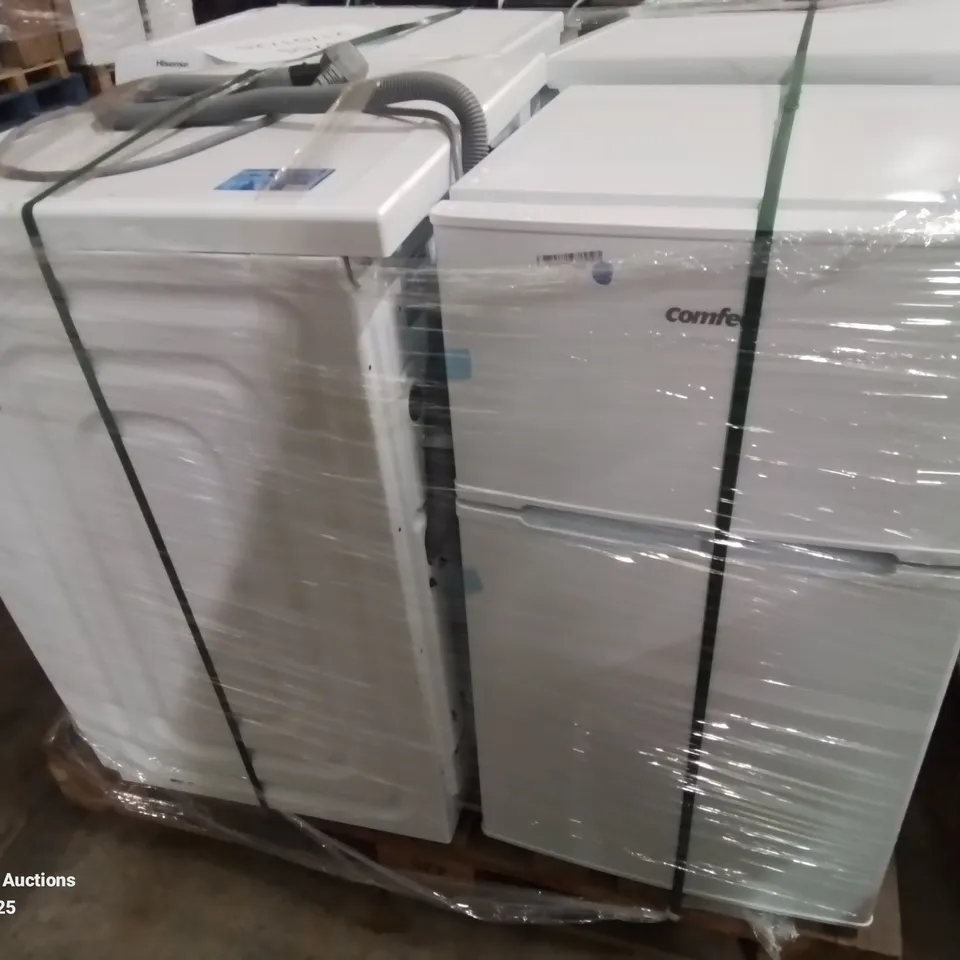 PALLET OF APPROXIMATELY 4 UNPROCESSED RAW RETURN WHITE GOODS TO INCLUDE;