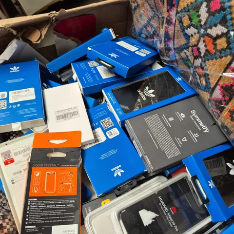 APPROXIMATELY 60 ASSORTED ITEMS TO INCLUDE RUGS, ADIDAS PHONE CASES, OTTER PHONE CASES, ETC - COLLECTION ONLY