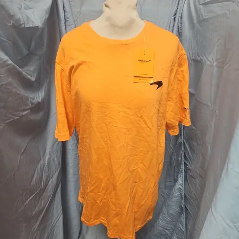 MCLAREN MENS NEON PACK T-SHIRT IN ORANGE - L