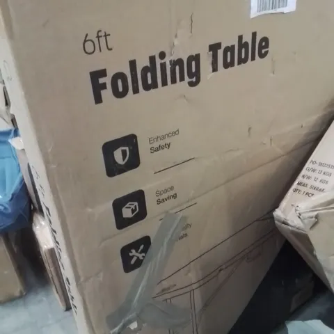 BOXED KEPLIN 6FT FOLDING TABLE