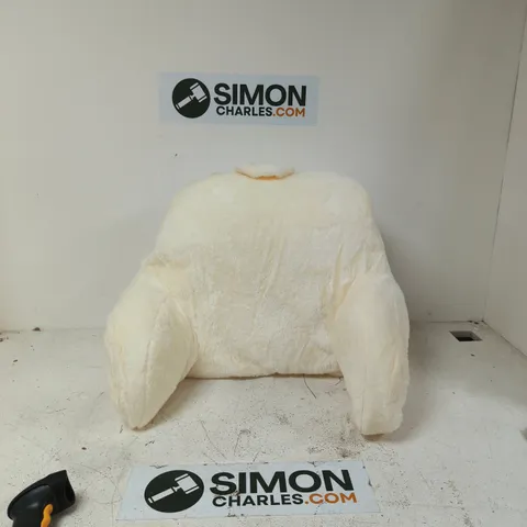 CREAM FAUX FUR BACK SUPPORT PILLOW
