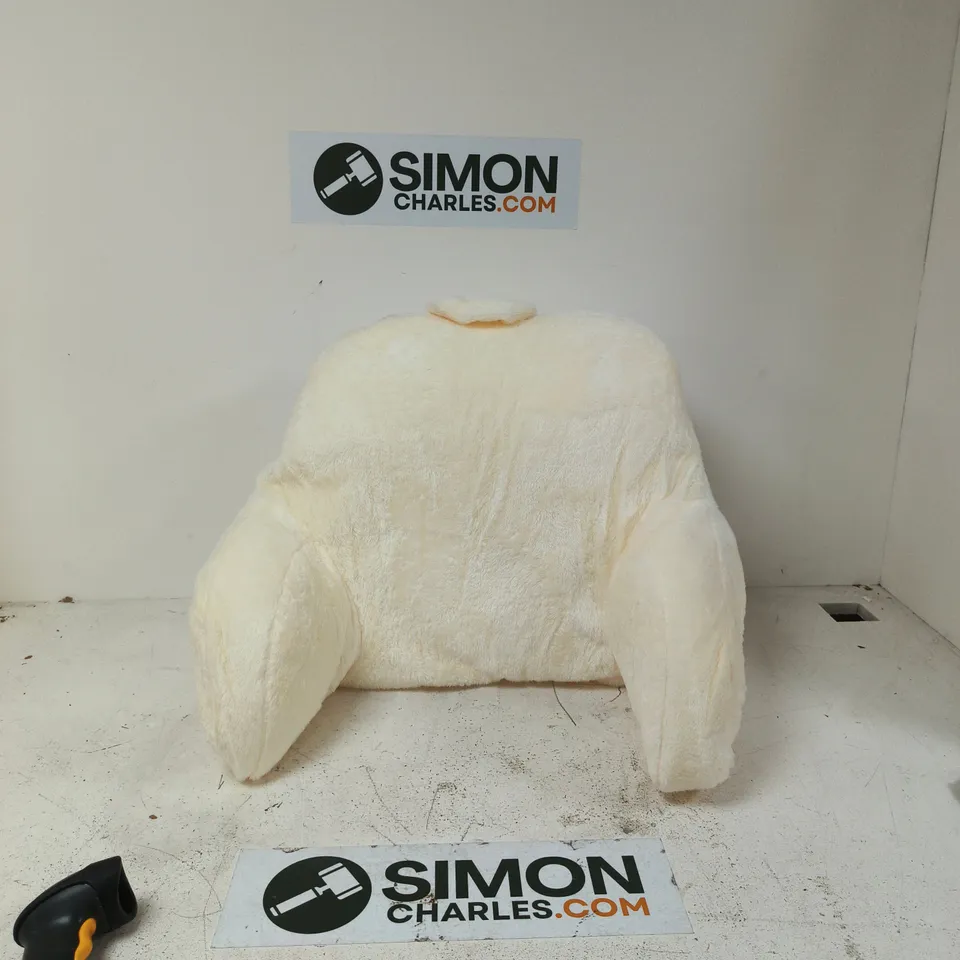 CREAM FAUX FUR BACK SUPPORT PILLOW