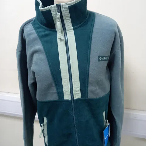 COLUMBIA BACK BOWL FULL ZIP FLEECE SIZE S